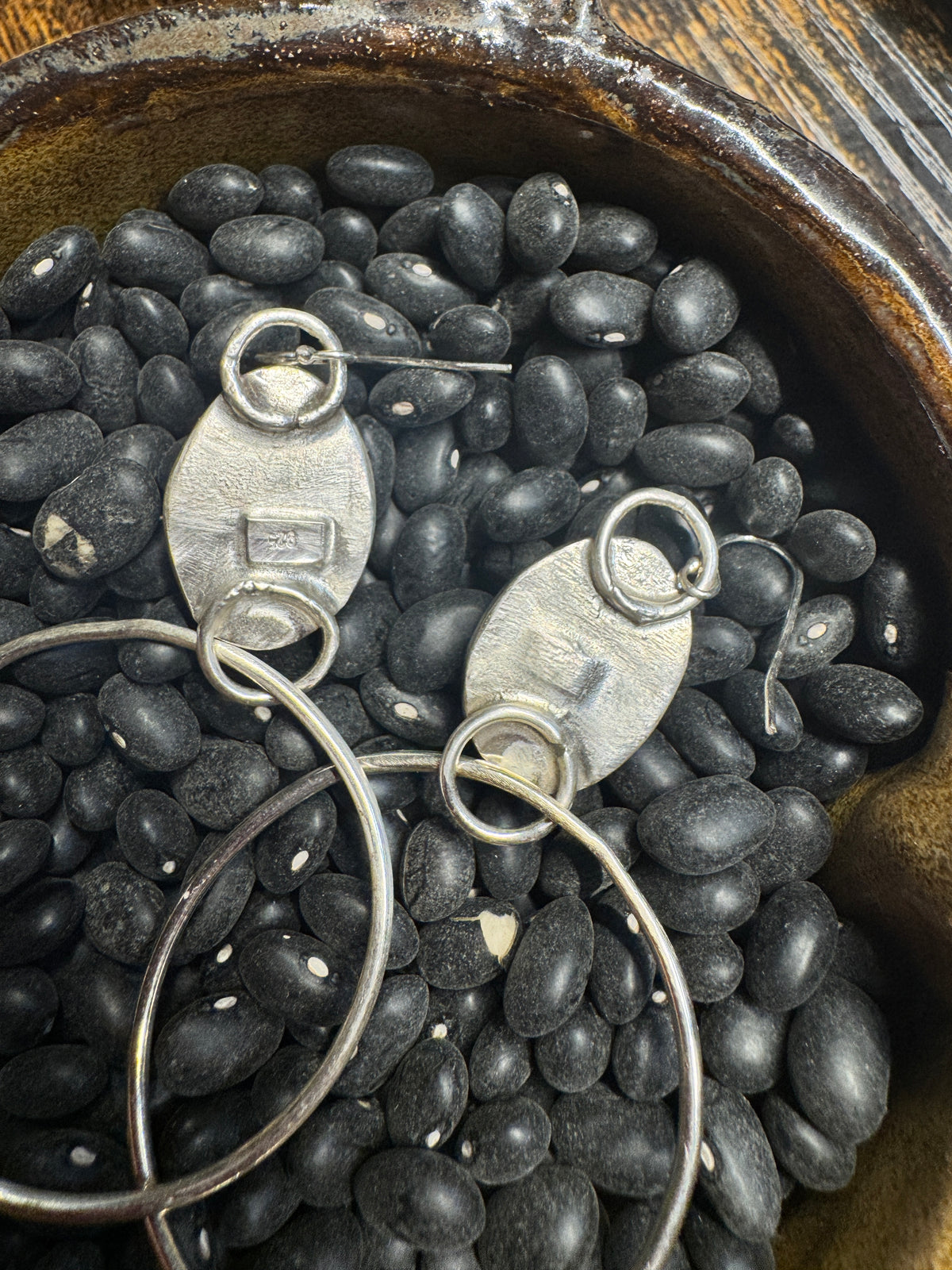 Sterling silver hoop earrings