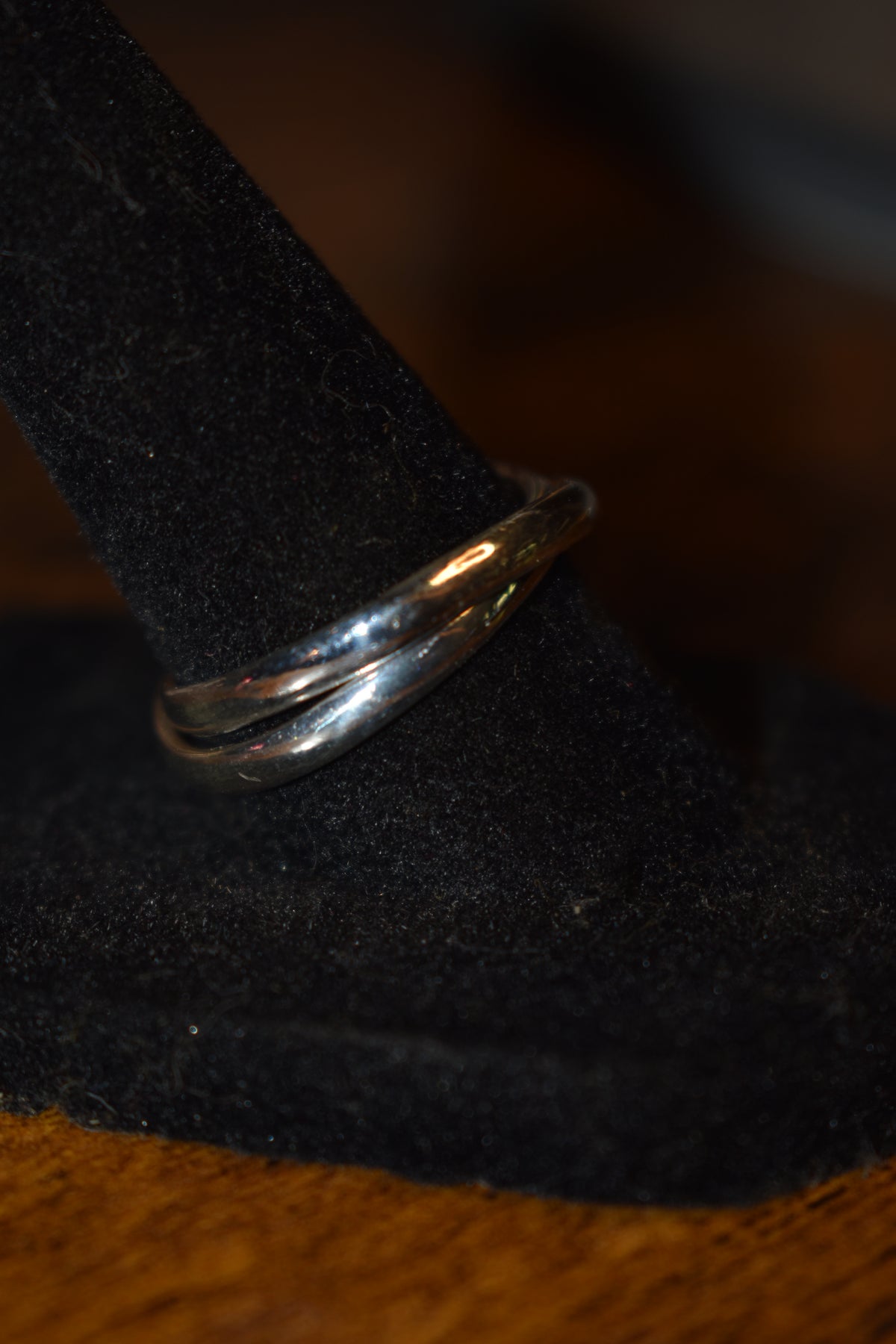 Sterling silver double ring