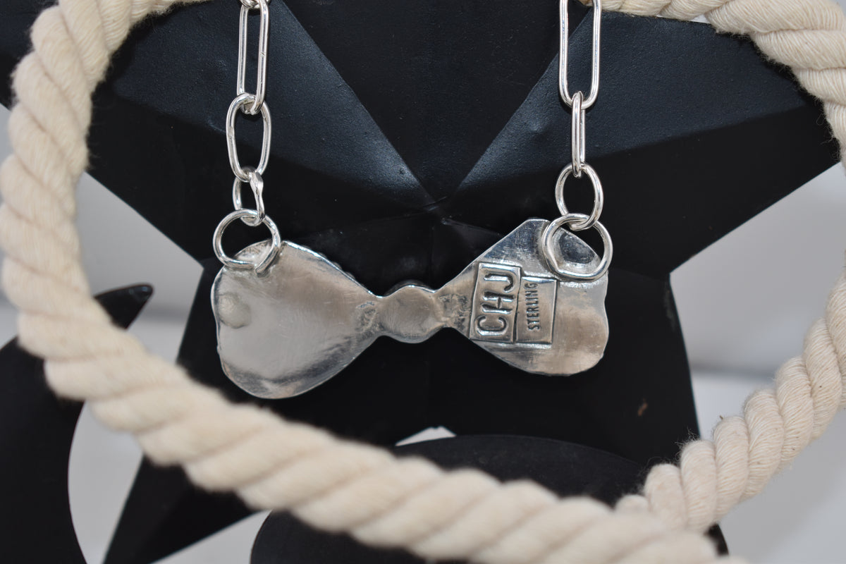 Sterling silver Bow necklace