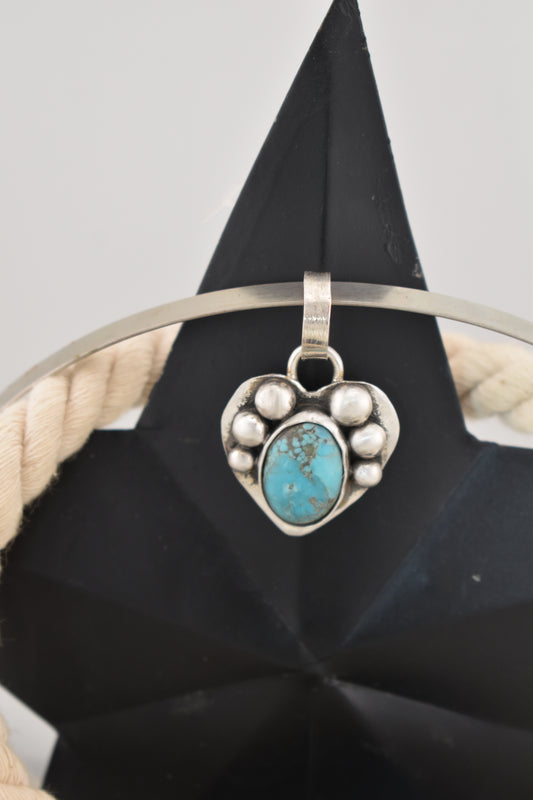 Sterling silver heart pendant