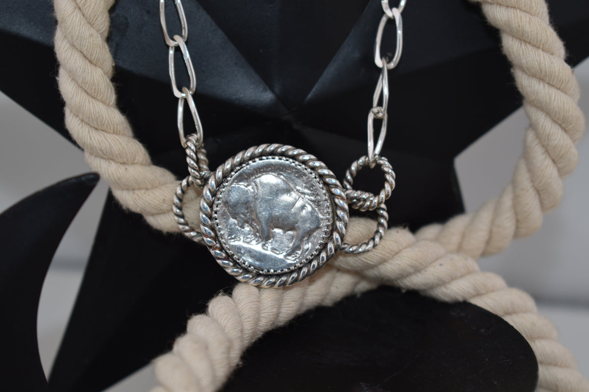 Buffalo nickel bracelet