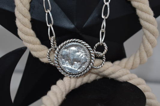 Buffalo nickel bracelet