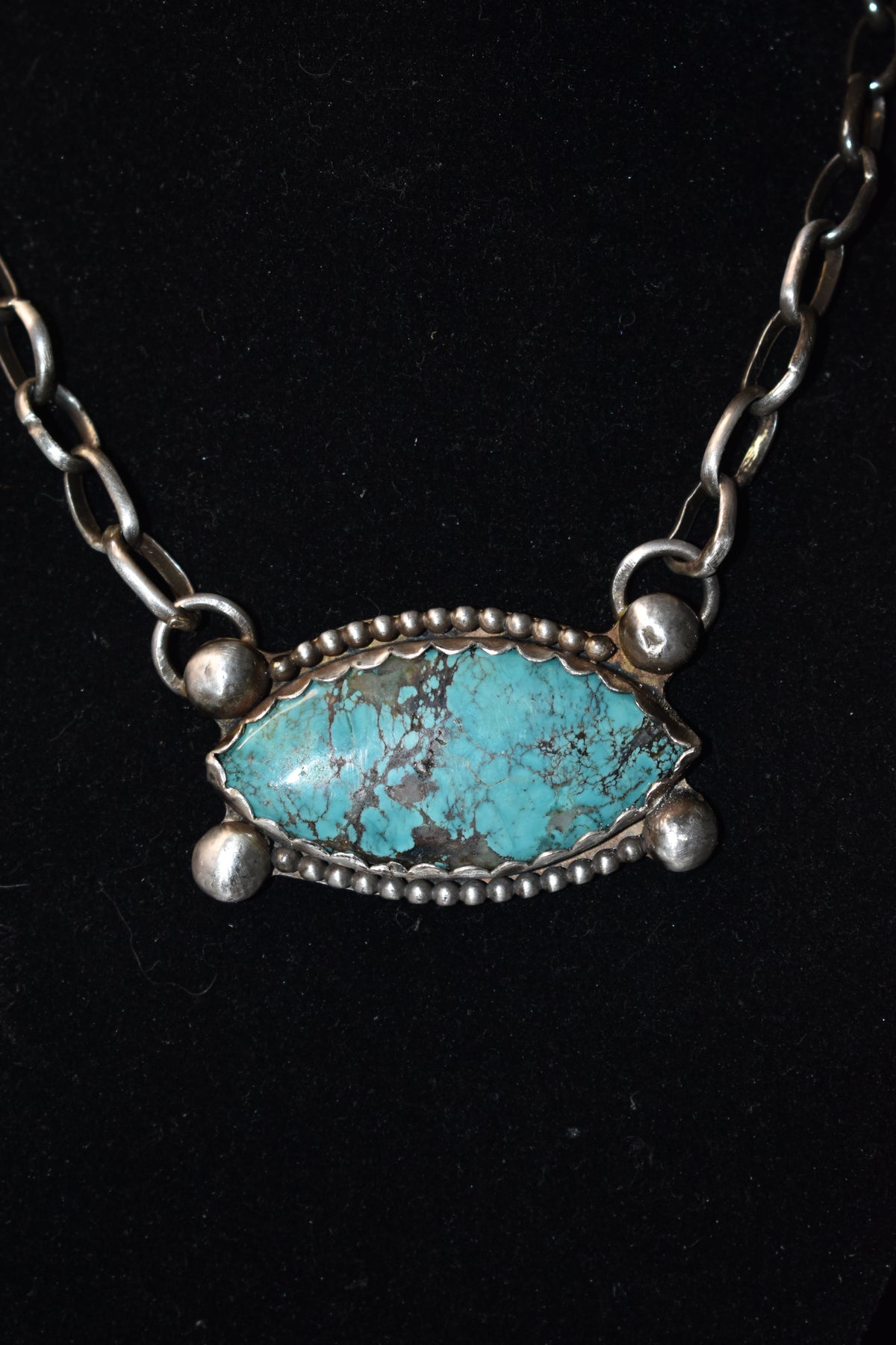 Sterling silver turquoise necklace