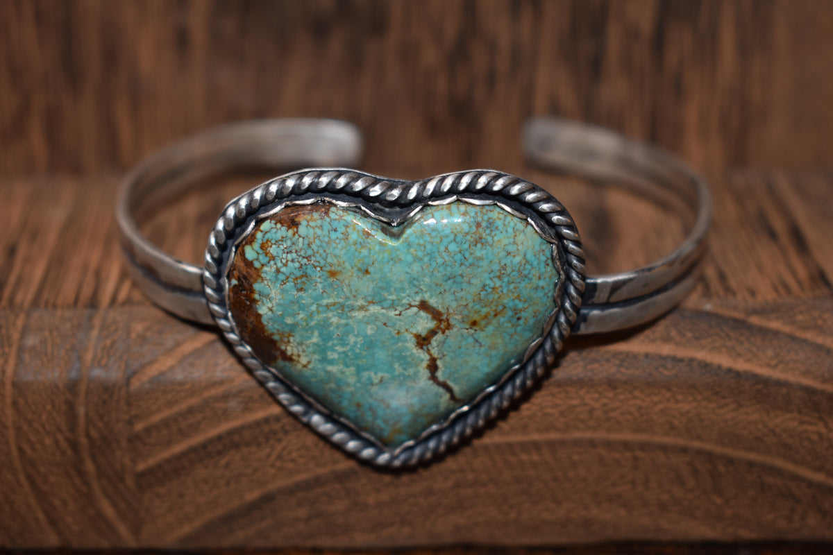 Sterling silver turquoise heart Bracelet