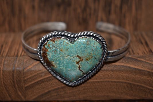 Sterling silver turquoise heart Bracelet