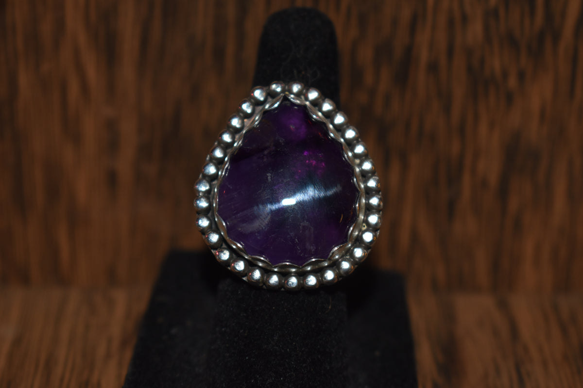 Sterling silver amethyst ring