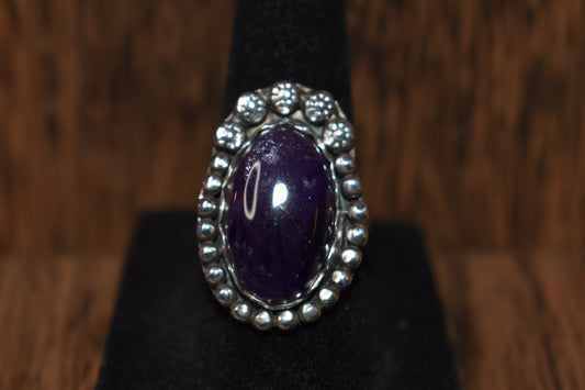 Sterling silver amethyst ring