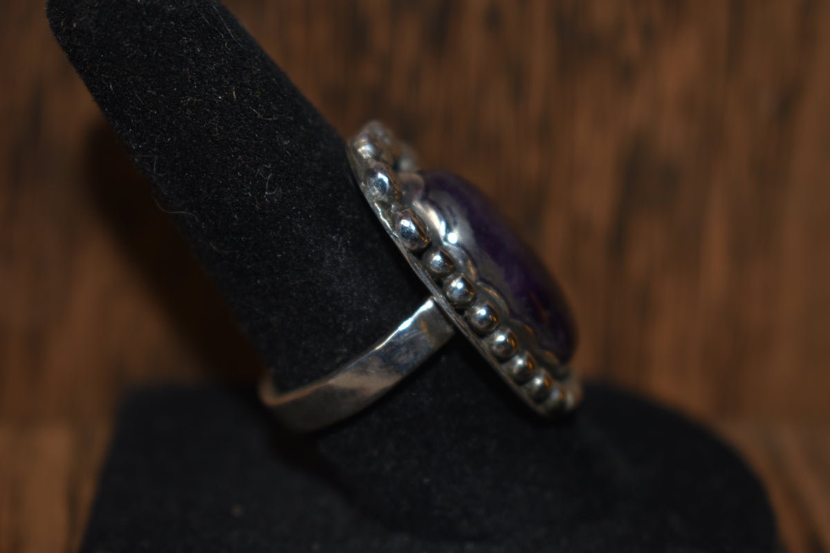 Sterling silver amethyst ring