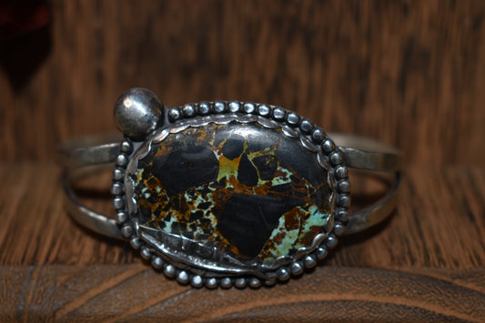 Sterling silver blackjack bracelet