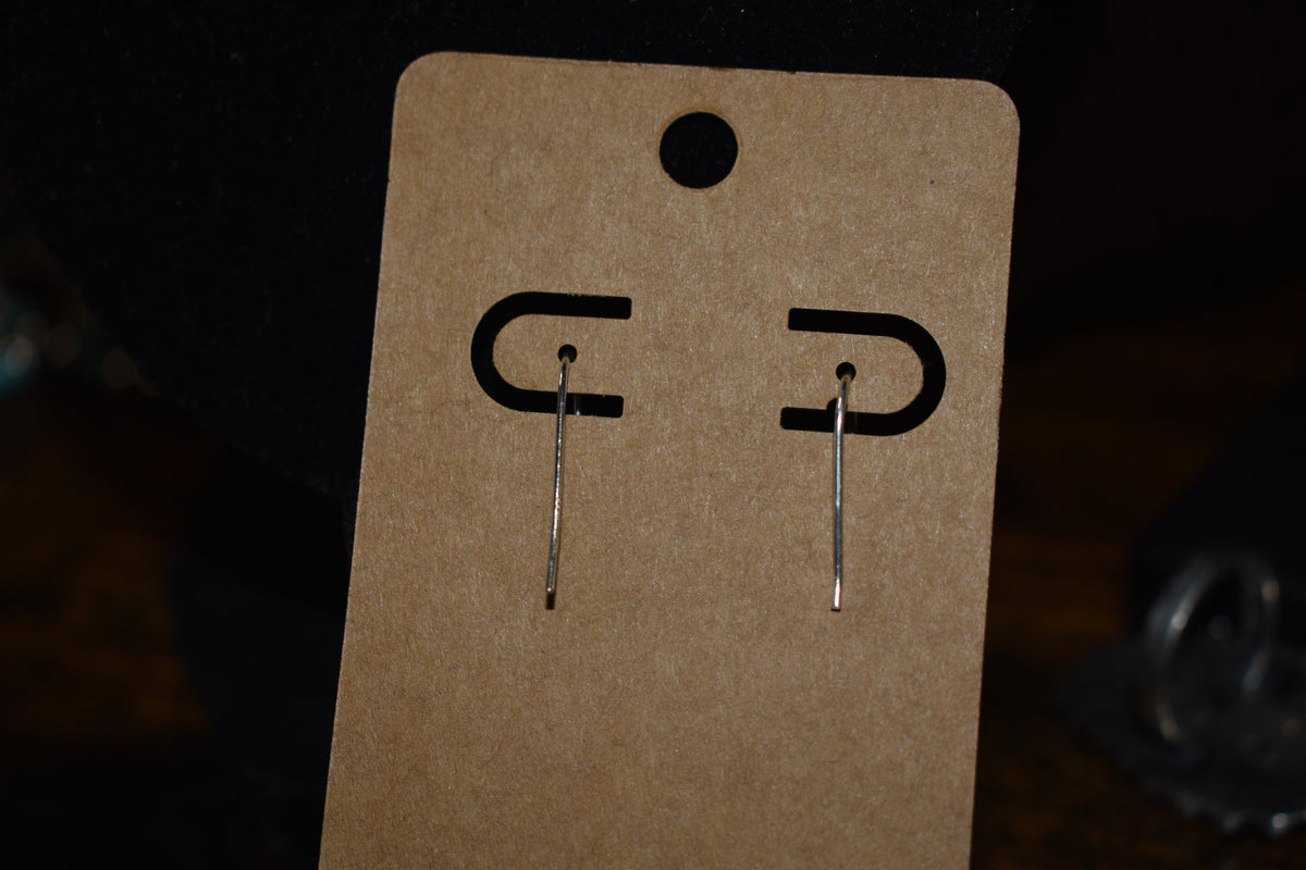 Sterling silver beaded earrings