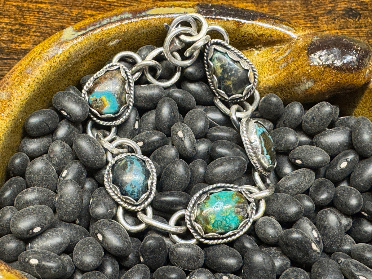 Sterling silver turquoise bracelet