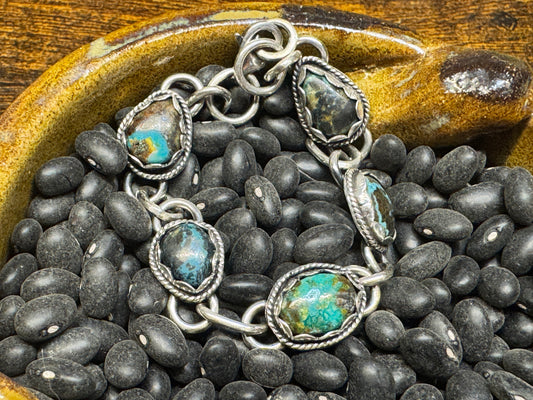 Sterling silver turquoise bracelet